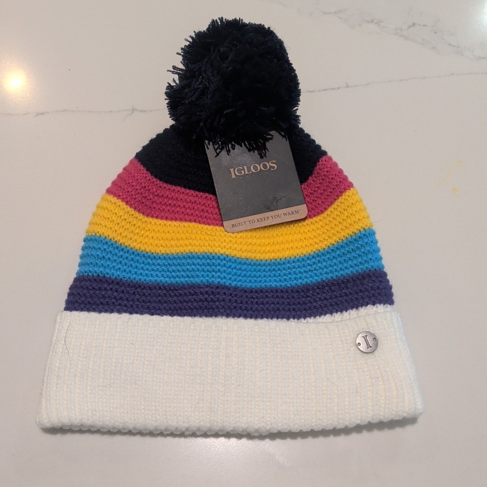 Igloos Rainbow Color Knit Technology Beanie Winter Hat One Size